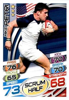2015 Topps Rugby Attax #195 Mike Petri Front